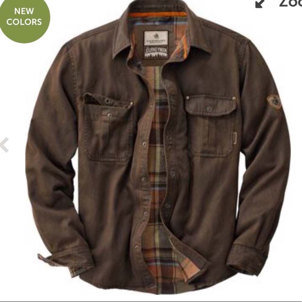 Journeyman flannel lined shirt jacket size large